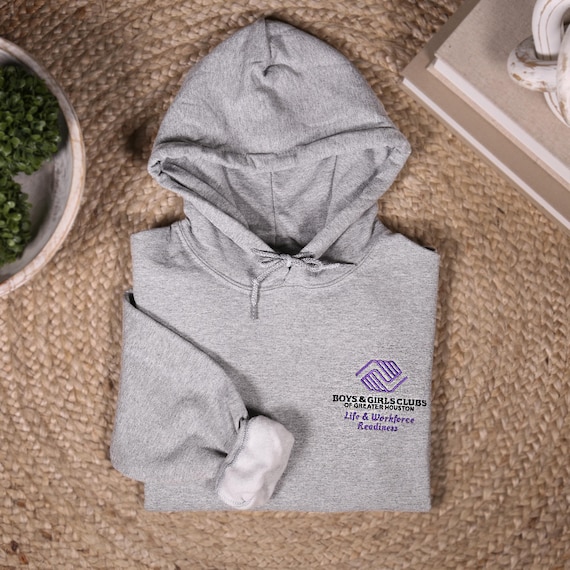 Embroidered Custom Logo Hoodie, Personalized Company Logo Sweatshirt, Embroidery Business Logo Outfit, Sports Team Clothing, Custom Gifts