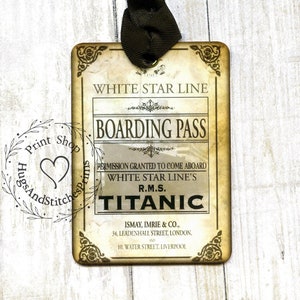  Retro Titanic Famous Old Historic Luggage Tag Travel Baggage  Tag Suitcase ID Identifier Labels for Women Men One Size : Clothing, Shoes  & Jewelry