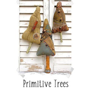 E-patroon kerstmis primitieve bomen #122