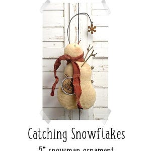Catching Snowflakes Christmas Ornament e-Pattern #116