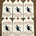 Primitive Witches Brew Tea Feedsack Gift or Scrapbook Tags #1236