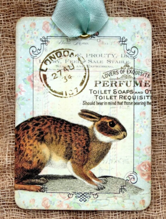 Hang Tags JOYFUL EASTER BUNNY CHICK TAGS or MAGNET #339 Gift Tags