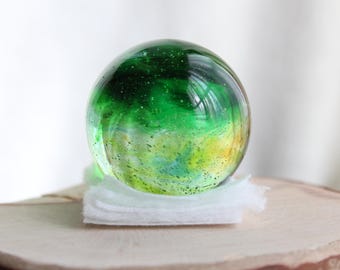 Andara Sphere 100g, Meerkleurig, Andara kristallen bol, groen, geel, blauw, Soul Crystal, Your Crystal Partner