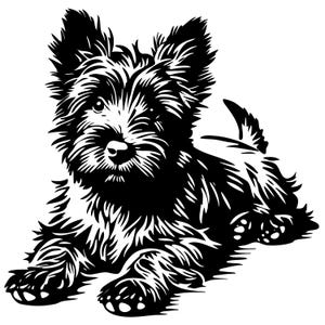 Cairn Terrier Svg and Png files - instant digital downloads