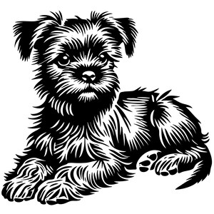 File Svg e Png del Grifone di Bruxelles - download digitali immediati