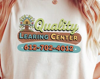 Camiseta divertida de guardería, camiseta de calidad para centro de aprendizaje.