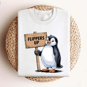 Penguins Flippers Up shirt, Funny FDT Shirt, Gift for Friend
