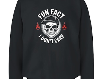 Fun Fact I Don't Care Shirt, Funny Skeleton Shirt