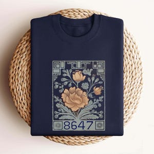 Symmetrical floral design Shirt, Gift for him, Gift for her