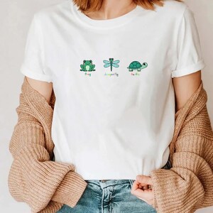 Subtle Political Humor Frog Dragonfly Turtle T-Shirt
