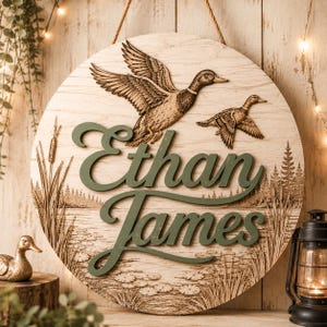 Custom Wooden Sign With Duck Welcome Signs – Tootie Bug's Boutique