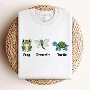 FDT Frog Dragonfly Turtle T-Shirt, Frog, Dragonfly, Turtle Tee, FDT Shirt, Gift for Friend