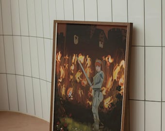 Poster illustration of Chappell Roan the warrior