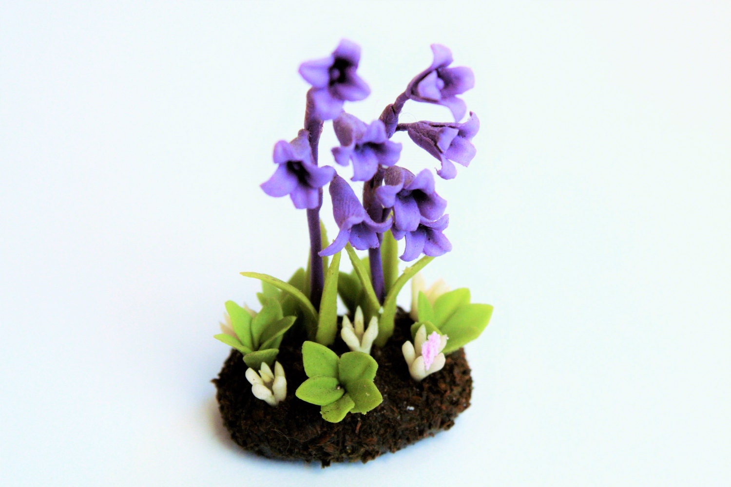Miniature Plants Polymer Clay Flowers Supplies for Dollhouse Etsy