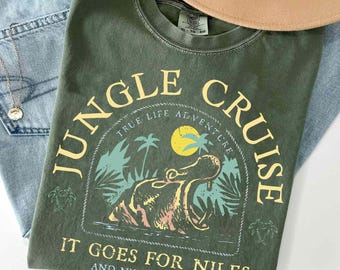 Disney Adventureland Jungle Cruise Shirt, Disney Angry Hippos T-shirt, Disneyworld Riverboat Cruise, Animal Kingdom Tee, Backside of Water
