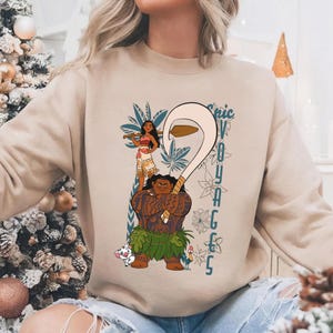 Disney Moana Maui & Moana Portrait Shirt, Disney Moana Maui Shirt, Magic Kingdom Park, Disneyland Family Matching Trip