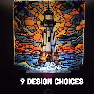 Lighthouse Plug-In Night Light: LED Acrylic Bedroom Decor