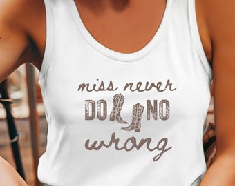 Miss Never Do No Wrong Wallen Tank Top, Wallen Concert Tank Top, Wallen Tank Top, I'm the Problem, Country Music Lyrics, Western Fan Gift