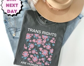 Comfort Colors® Trans Rights Shirt, Equal Rights Shirt, Protect Trans Shirt,Social Justice Shirt,LGBTQ Shirt,Lesbian Shirt,Transgender Shirt