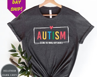 Autism Seeing The World Differently Shirt,Autism Shirt,Autism Awareness Shirt,Autism Shirt,Autism Month,Special Ed Teacher Shirt,Autism Mama