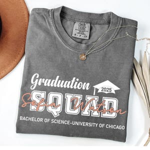 Comfort Colors® Personalized Graduation Shirts,Graduation Shirt, Proud Mom of a 2025 Graduate Shirts, Class of 2025 Family Graduation Shirts