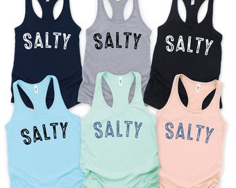 Salty Tank Top, Trendy Beach Tank Top, Summer Tank Top,Vacation Tank Top,Preppy Clothes For Girls Cute Summer Outfits For Women,Summer Shirt