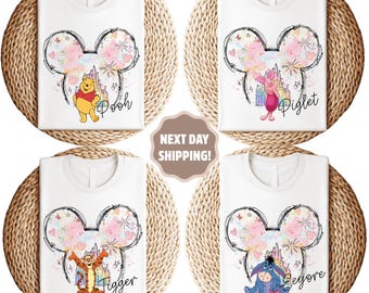 Disney Winnie The Pooh Shirt, Pooh Bear Shirt,Piglet Shirt, Tigger Eeyore Shirt, Winnie Shirt,Disney Trip Shirt,Mickey Castle Tee,Tigger Tee