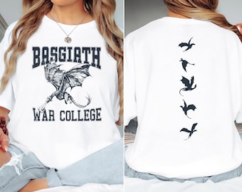 Basgiath War College Book Shirt, Dragon Rider Shirt, Fantasy Bookish Shirt, Book Lover Shirt, Bookworm Shirt, Book Shirt, Bookish War Shirt