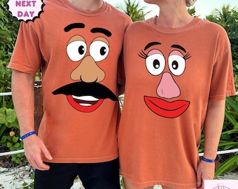 Comfort Colors Mr Potato And Mrs Potato Head Shirt,Cute Thanksgiving Shirt,Custom Couple Shirt,Fall Family Matching Shirt,Funny Thanksgiving