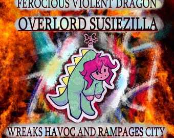 SUSIEZILLA Deltarune Keychain - Etsy