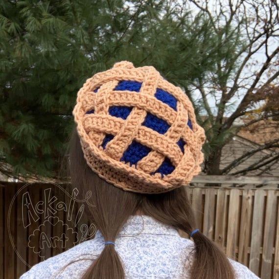 Apple Bottoms Cream Crochet Cap with Gold Embroidered Logo Green Embroidered Diamond Pattern Kufi - Cream | me1194  main image 3