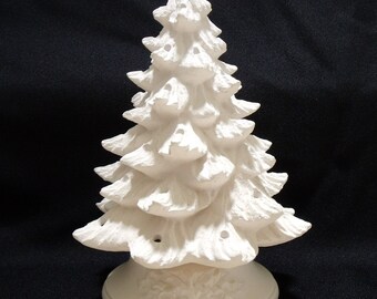 Ready To Paint Ceramic Christmas Tree Kit 11 Inches