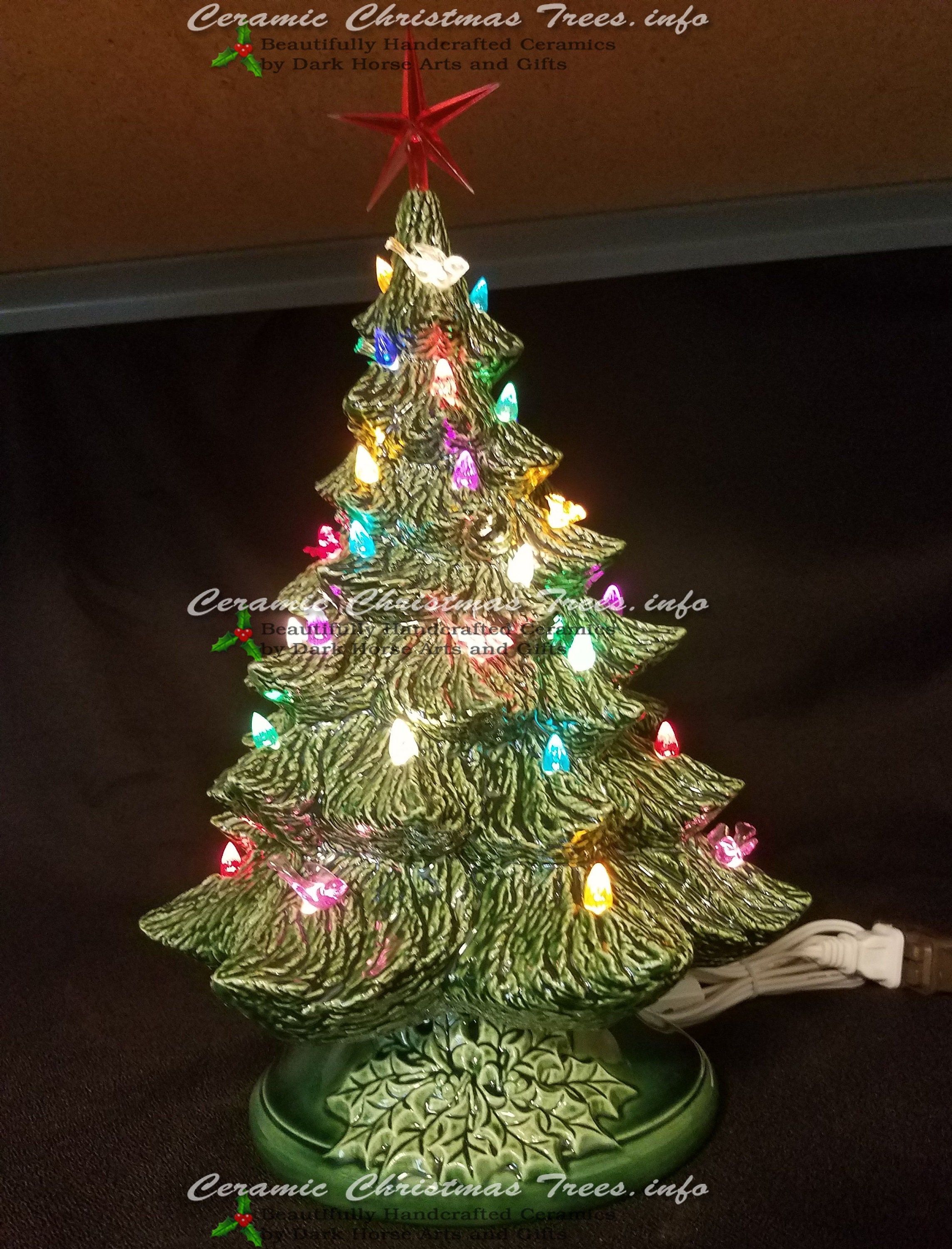 Vintage Style Ceramic Christmas Tree 16 Inches | Etsy