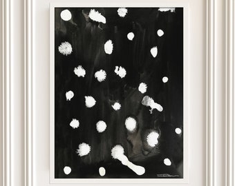 Black and White Abstract Art Print Abstract Art Coastal Decor Abstract Wall Art