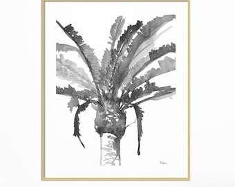 Palm Tree Watercolor Painting Art Print