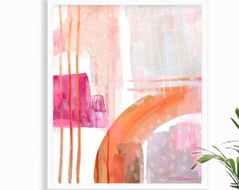 Pink Abstract Print