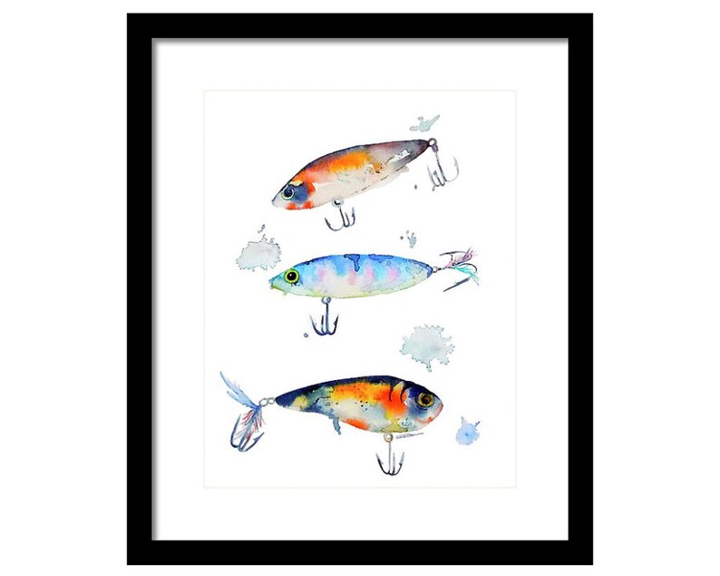 Fishing Luregifthome Decorwall for Himwall Etsy