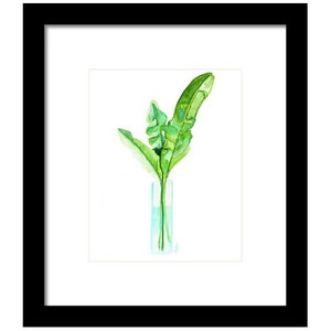 Tropical Leaf Watercolor Painting Art Print Wall Art Botanical Print Office Decor image 7