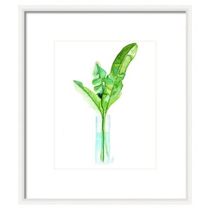 Tropical Leaf Watercolor Painting Art Print Wall Art Botanical Print Office Decor image 5