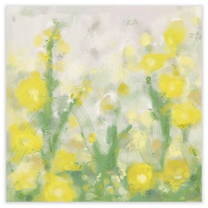 Yellow and Green Abstract Print-Contemporary Art-Wall Decor-Modern Art