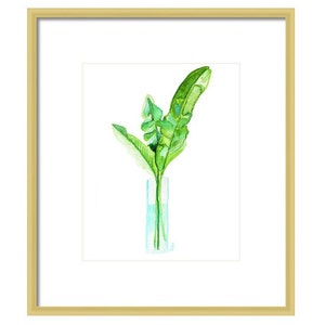 Tropical Leaf Watercolor Painting Art Print Wall Art Botanical Print Office Decor image 6