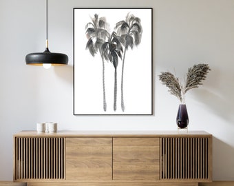 Palm Trees Watercolor Art Print-Home Decor-Wall Art-Beach Decor Boho Decor