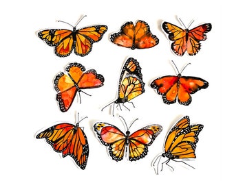 Monarch Butterflies Art Print of Watercolor Painting Wall Art Wall Decor Nursery Art