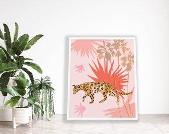 Jaguar Art Print-Jaguar Painting-Jungle Cat-Wildcat