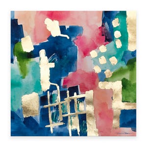 Blue Abstract Art Print Watercolor Painting-Wall Art-Coastal Decor-Home Decor