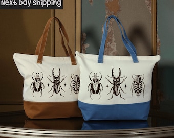 Easily Distracted by Bugs Totebag: Entomology Gift