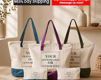 Custom Logo Cotton Tote Bag – Personalized Design