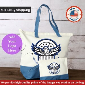 Custom Tote Bags With Your Logo, wholesale Custom Promotional Bags, Photo or Text Print, Bulk Personalized Bag, Multi Color Print