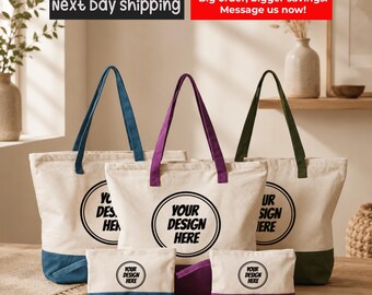 Custom Artwork Cotton Tote Bag – Personalized Logo Design
