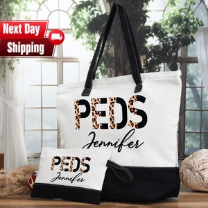 Personalized Picu Nurse Totebag, Peds Nurse Totebag, Gifts For Pediatric Nurses, Pediatric Nurse Totebag, Custom Pediatric Totebag
